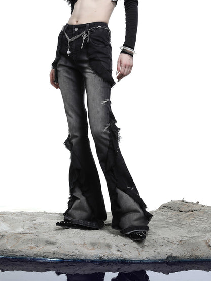NORTH_NODE_Heavy_Wash_Ruffle_Spliced_Patchwork_Punk_Women&