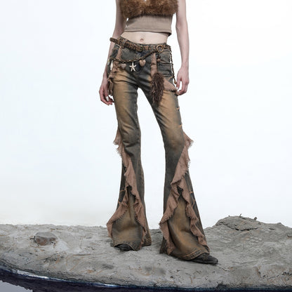 NORTH_NODE_Heavy_Wash_Ruffle_Spliced_Patchwork_Punk_Women&