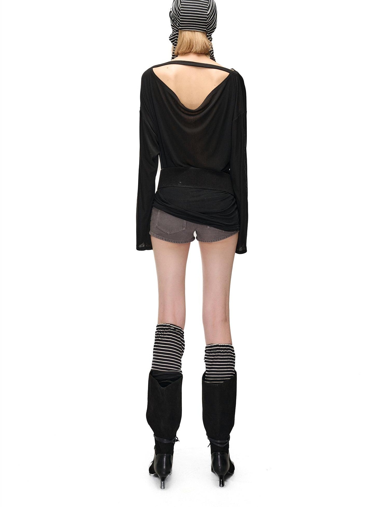 NORTH NODE Henna Totem Patchwork Print Crewneck Women&