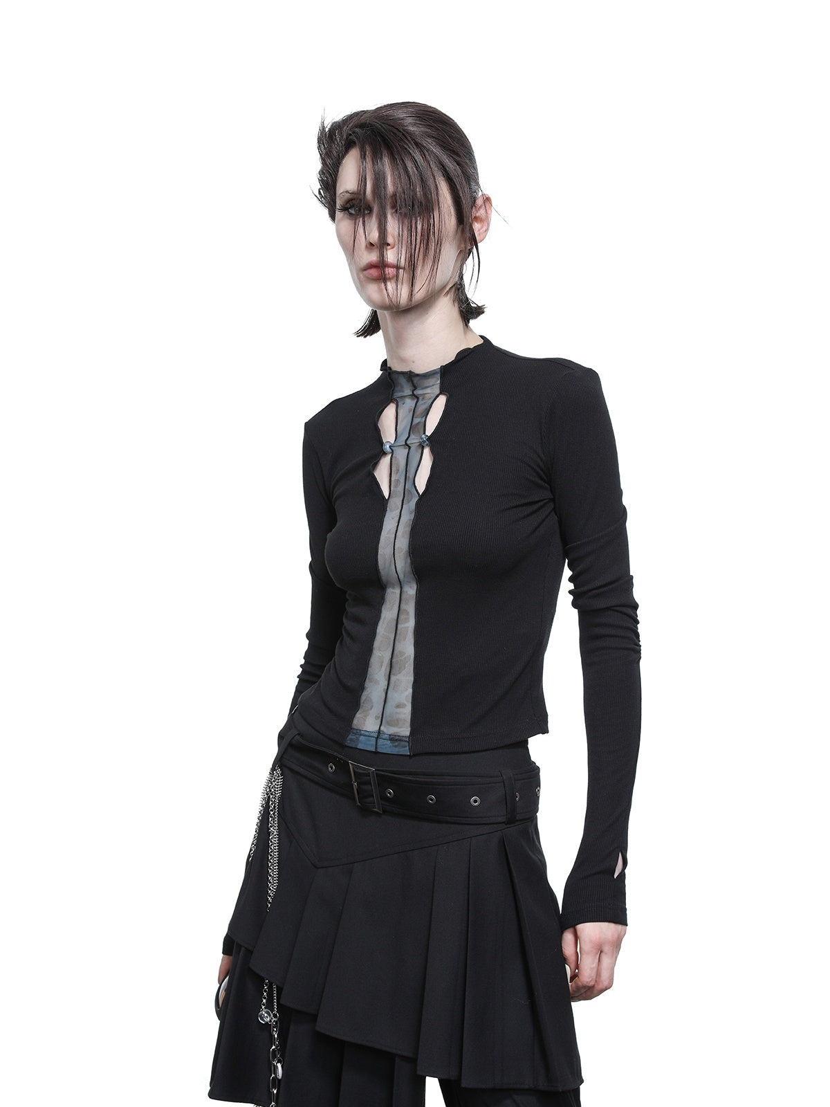 NORTH_NODE_High_Stretch_Slim_Knit_Mesh_Panel_Women&