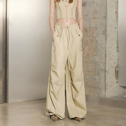 NORTH_NODE_Khaki_Drawstring_Cargo_Pockets_Paratrooper_Women&
