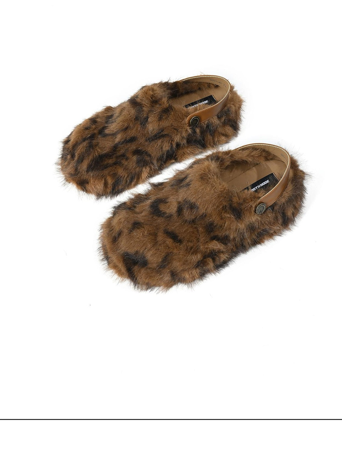 NORTH NODE Leopard Print Faux Fur Platform Women&