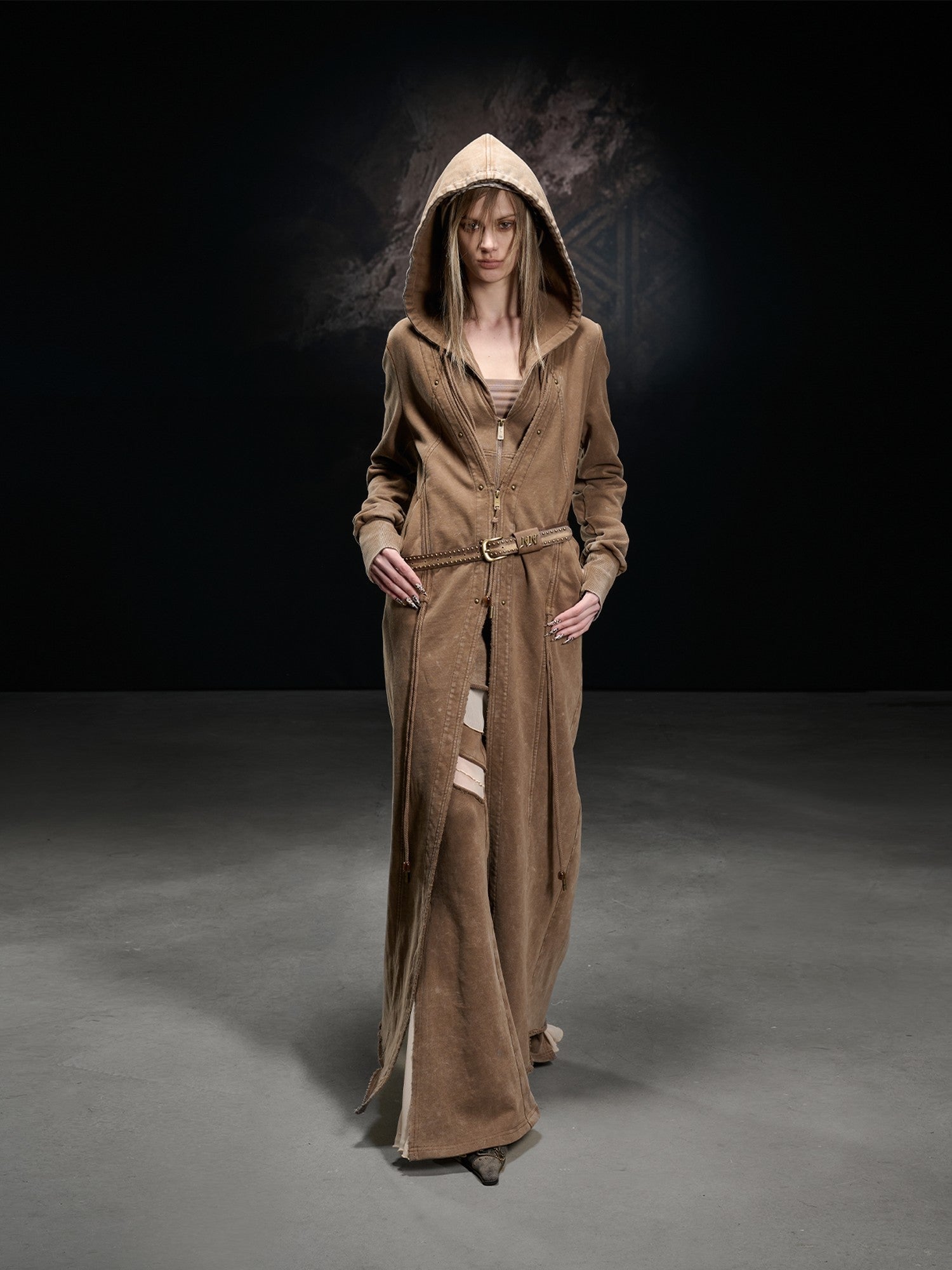 NORTH NODE Longline Washed Distressed Oversized Women&