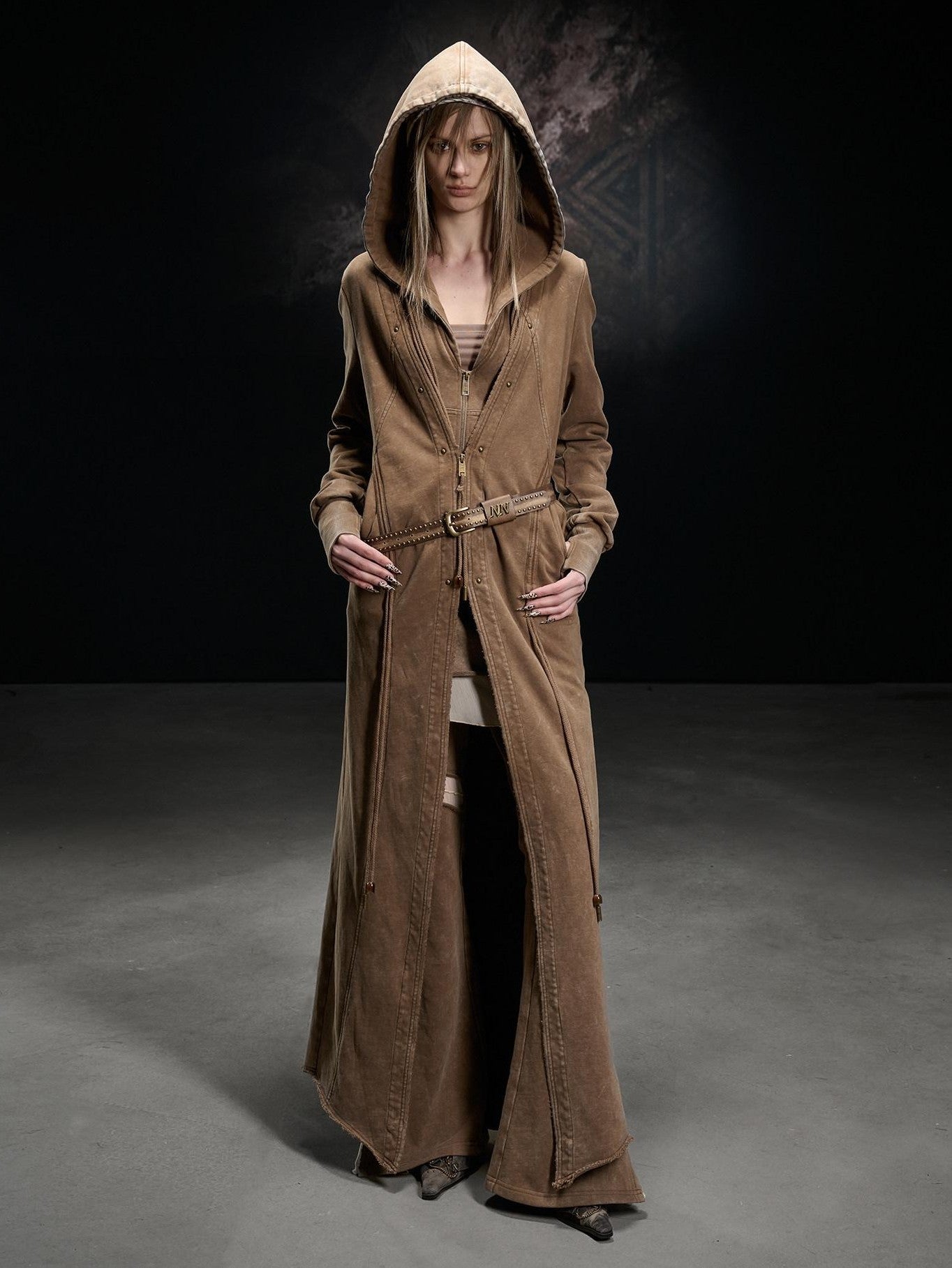 NORTH NODE Longline Washed Distressed Oversized Women&