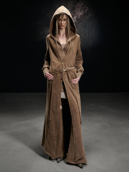 NORTH NODE Longline Washed Distressed Oversized Women&