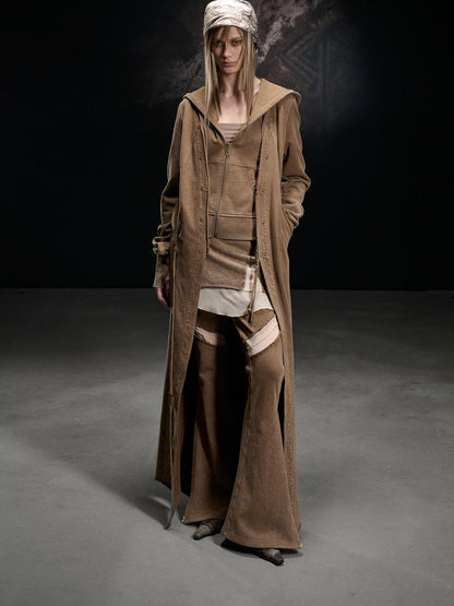 NORTH NODE Longline Washed Distressed Oversized Women&