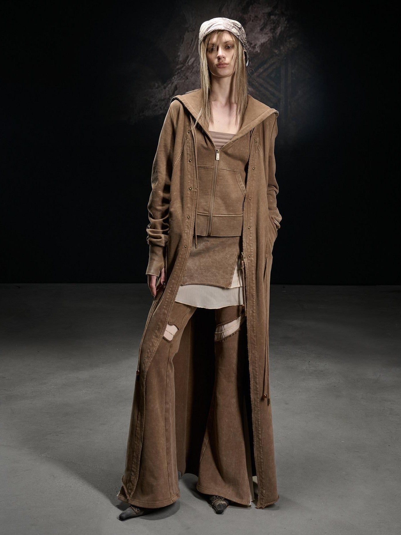 NORTH NODE Longline Washed Distressed Oversized Women&