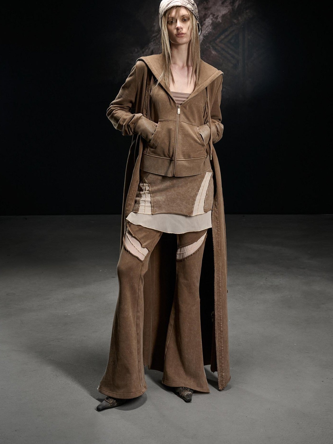 NORTH NODE Longline Washed Distressed Oversized Women&
