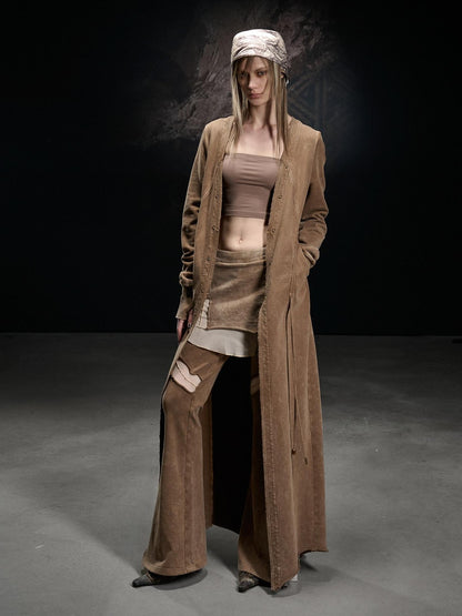 NORTH NODE Longline Washed Distressed Oversized Women&