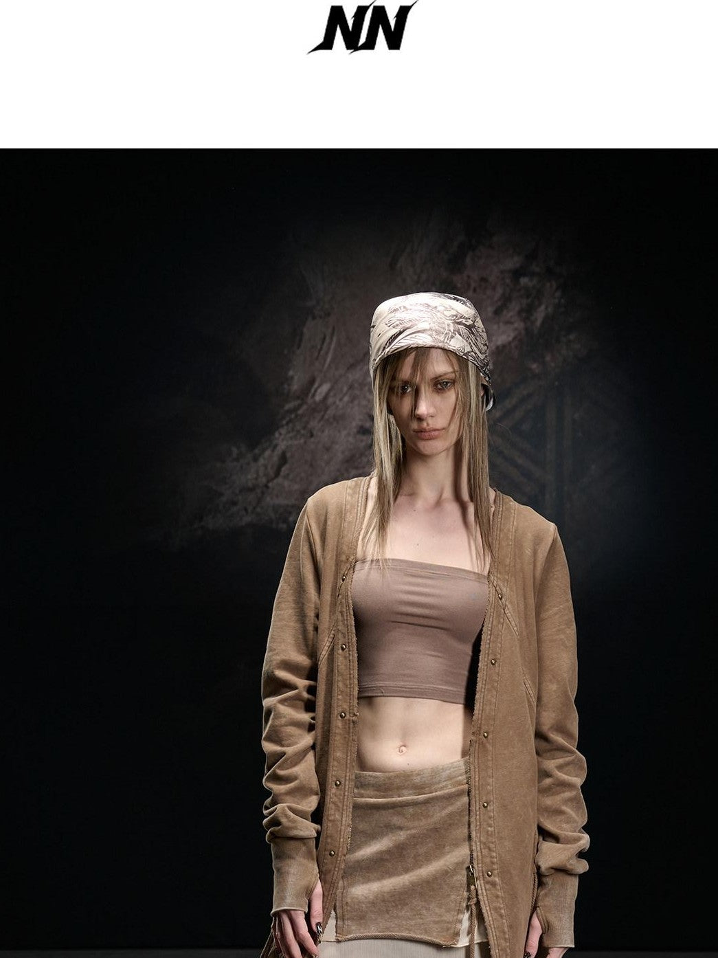 NORTH NODE Longline Washed Distressed Oversized Women&