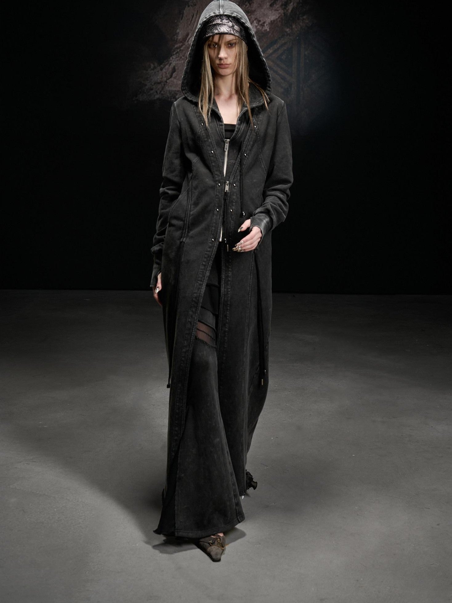 NORTH NODE Longline Washed Distressed Oversized Women&