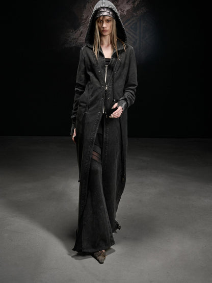 NORTH NODE Longline Washed Distressed Oversized Women&
