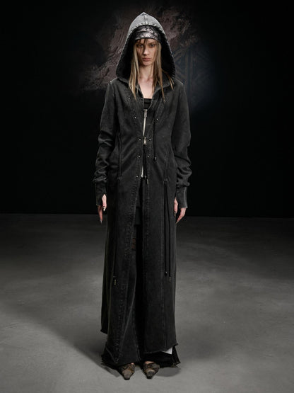 NORTH NODE Longline Washed Distressed Oversized Women&