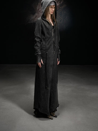 NORTH NODE Longline Washed Distressed Oversized Women&