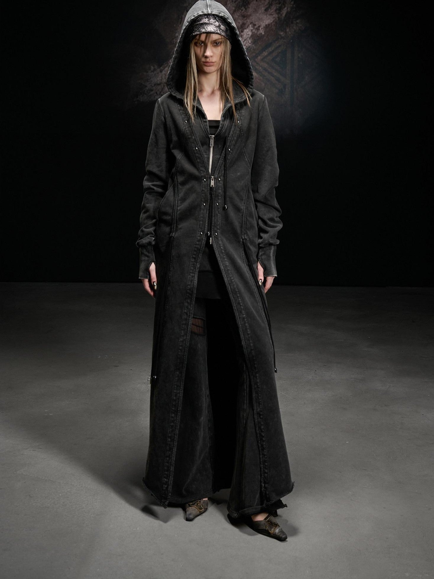 NORTH NODE Longline Washed Distressed Oversized Women&