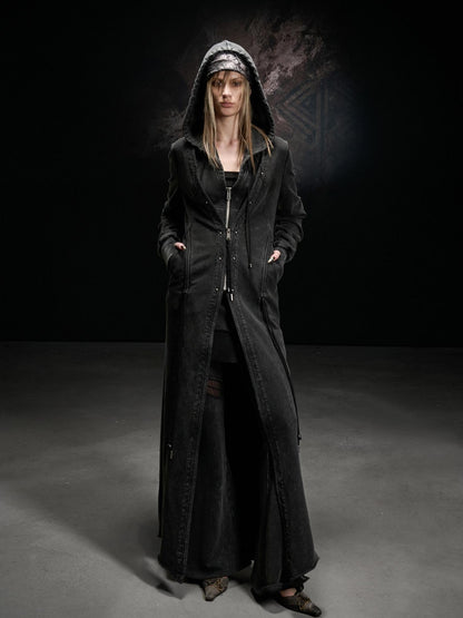 NORTH NODE Longline Washed Distressed Oversized Women&