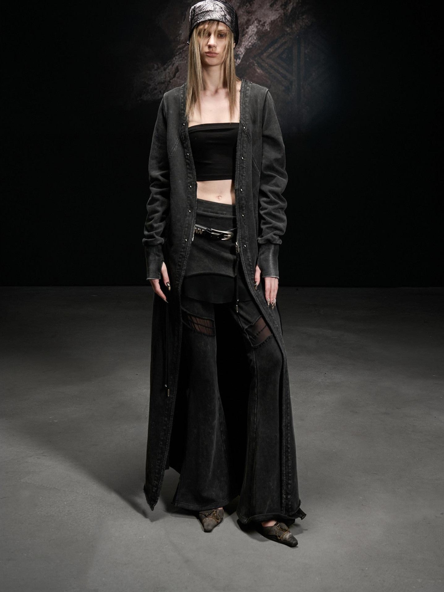 NORTH NODE Longline Washed Distressed Oversized Women&