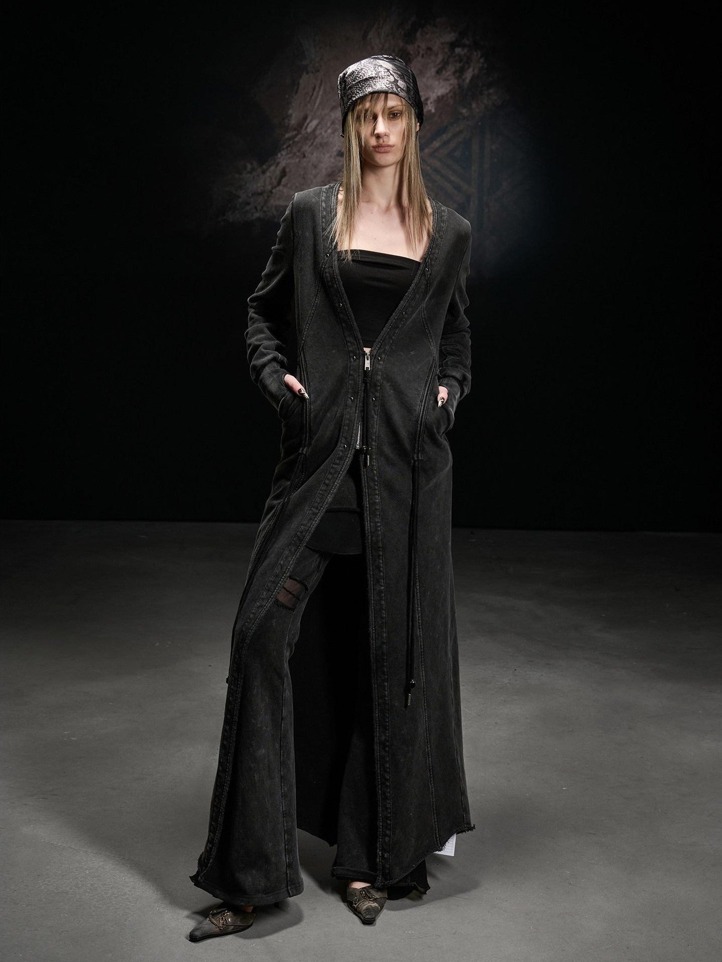 NORTH NODE Longline Washed Distressed Oversized Women&