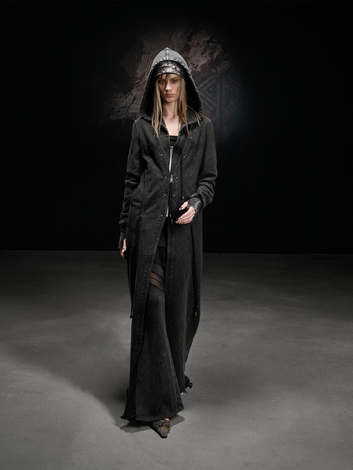 NORTH NODE Longline Washed Distressed Oversized Women&