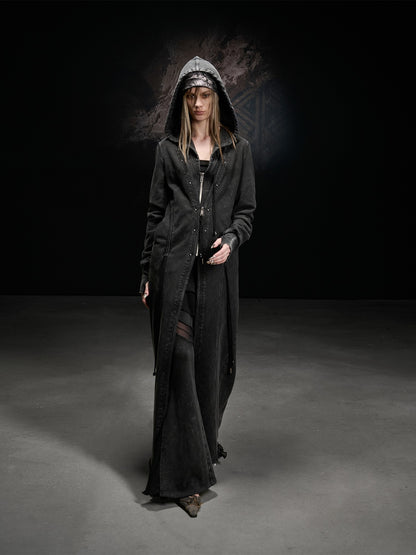 NORTH NODE Longline Washed Distressed Oversized Women&