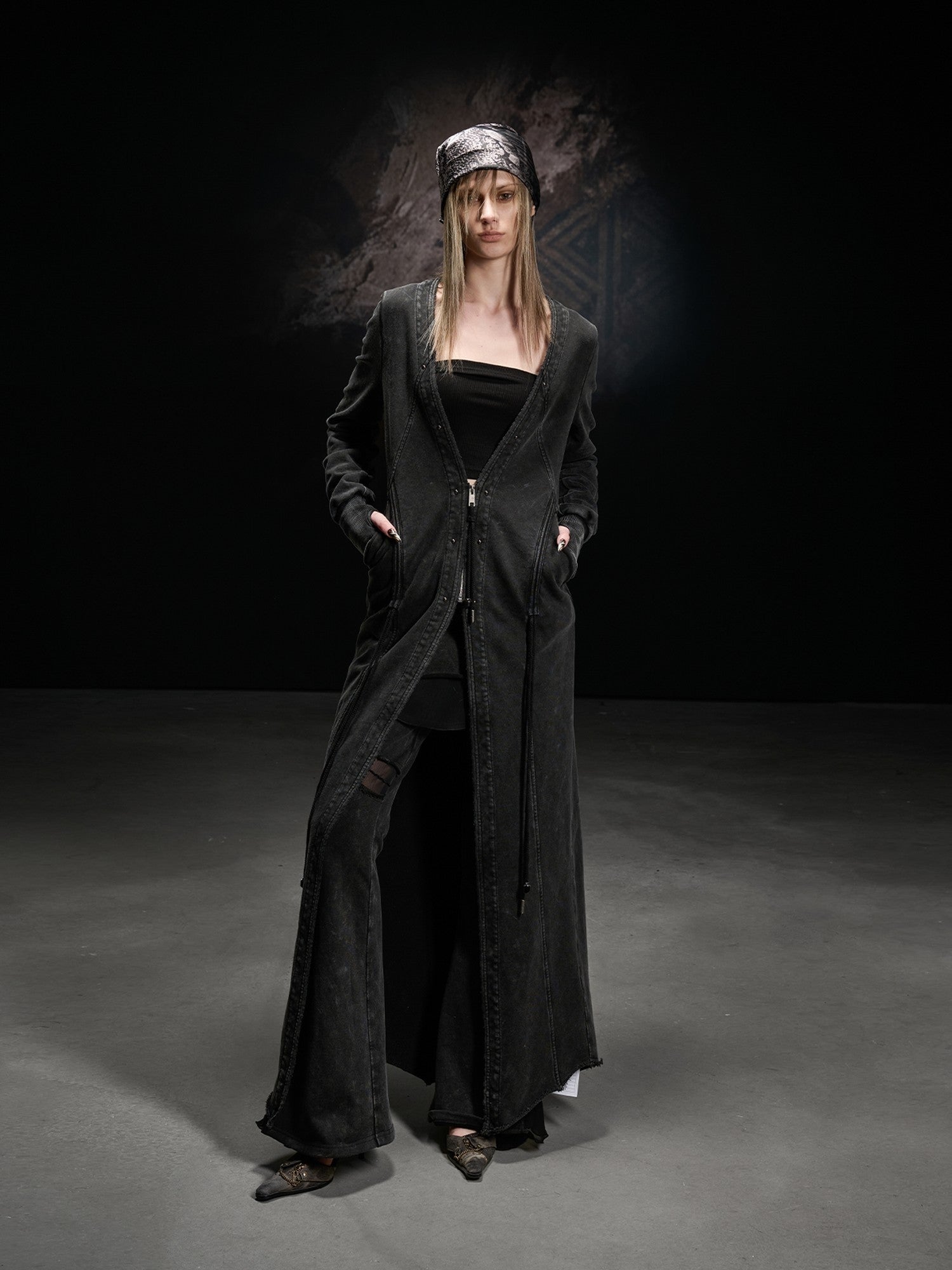 NORTH NODE Longline Washed Distressed Oversized Women&