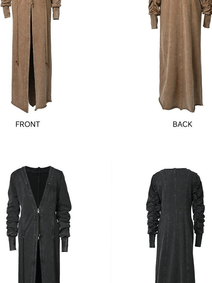 NORTH NODE Longline Washed Distressed Oversized Women&