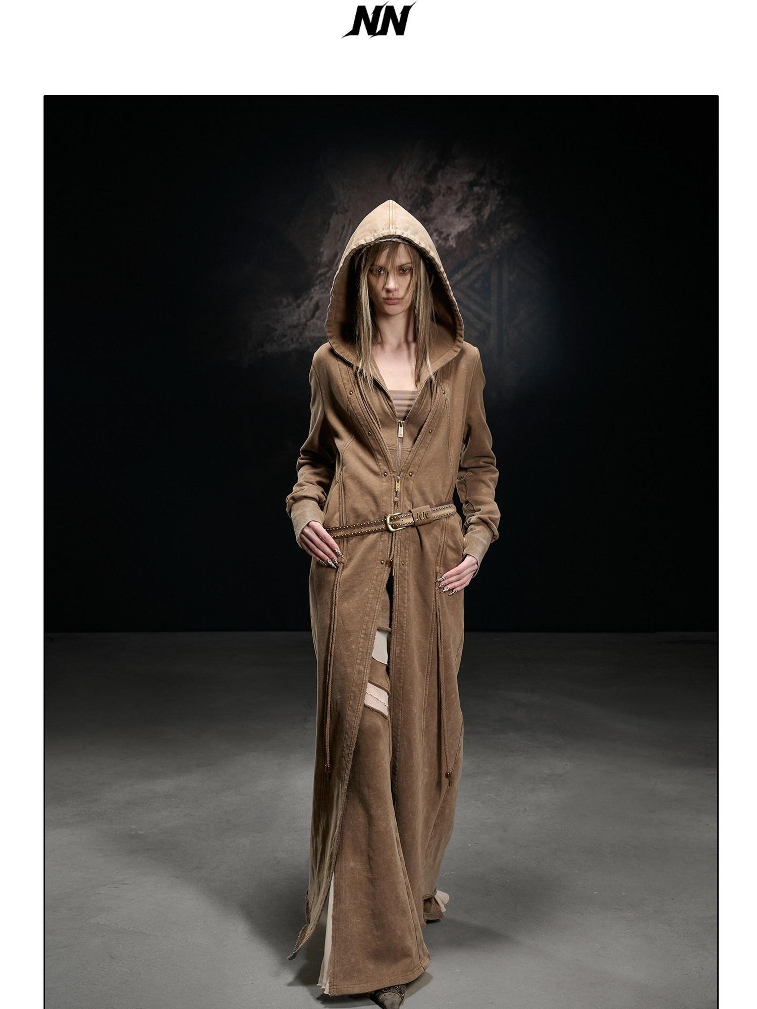 NORTH NODE Longline Washed Distressed Oversized Women&