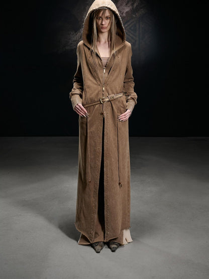 NORTH NODE Longline Washed Distressed Oversized Women&