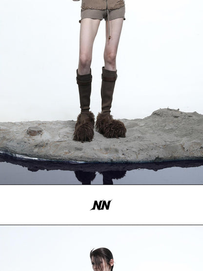 NORTH NODE Mesh Panel Cropped Women&
