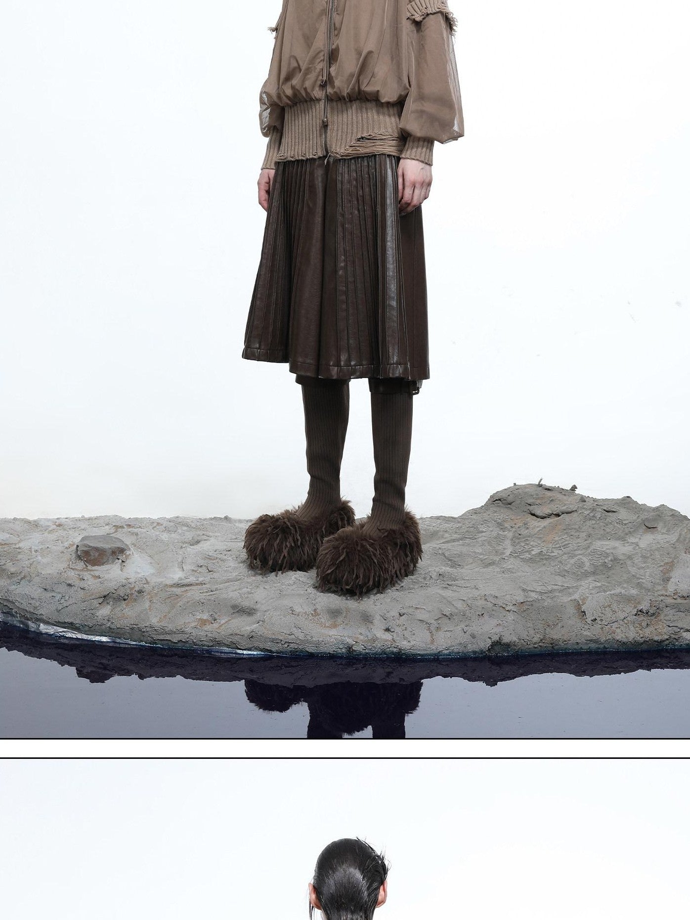 NORTH NODE Mesh Panel Cropped Women&