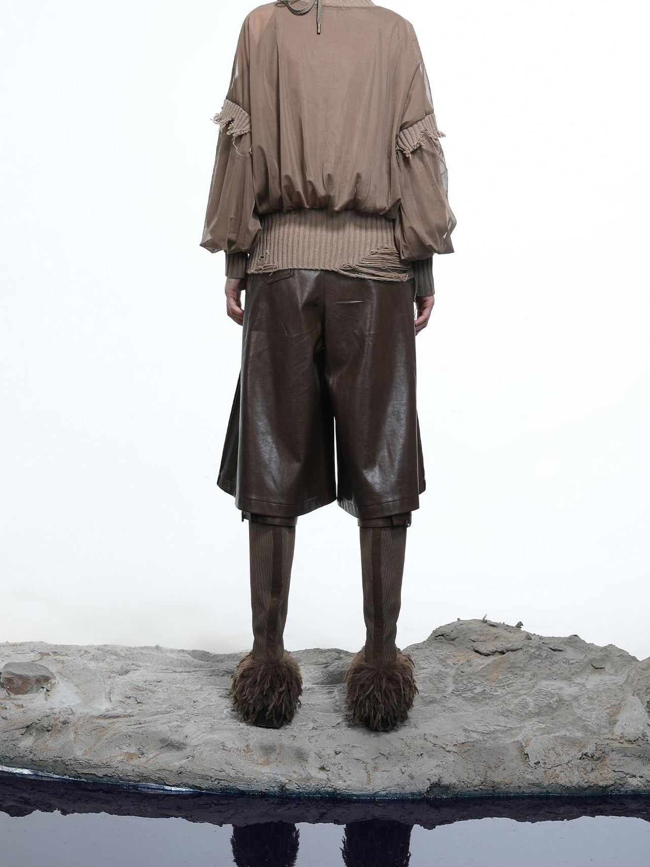 NORTH NODE Mesh Panel Cropped Women&