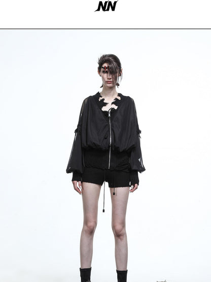 NORTH NODE Mesh Panel Cropped Women&