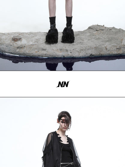 NORTH NODE Mesh Panel Cropped Women&