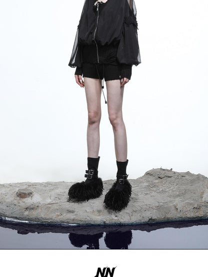 NORTH NODE Mesh Panel Cropped Women&