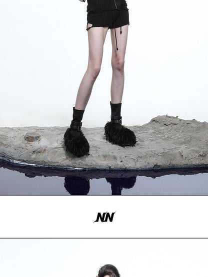 NORTH NODE Mesh Panel Cropped Women&