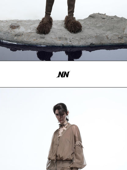 NORTH NODE Mesh Panel Cropped Women&