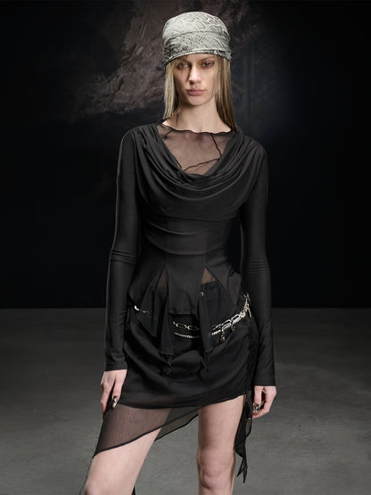 NORTH_NODE_Mesh_Spliced_Scoop_Neck_Slim_Fit_Women&