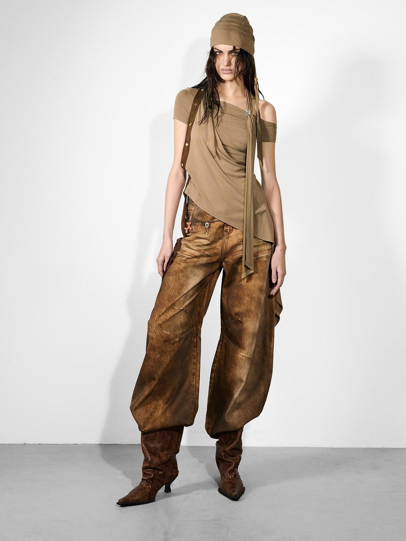 NORTH NODE Migration Badge Asymmetric Ruched Women&