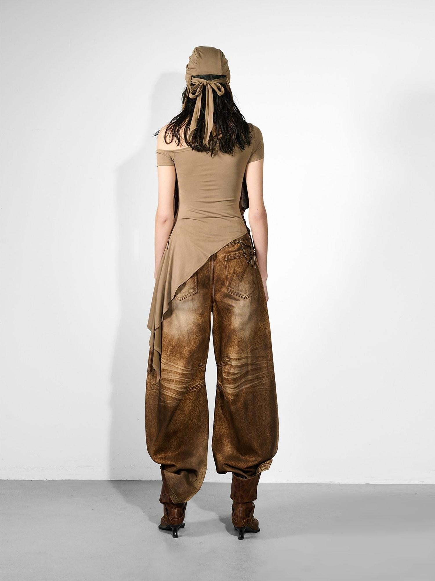 NORTH NODE Migration Badge Asymmetric Ruched Women&