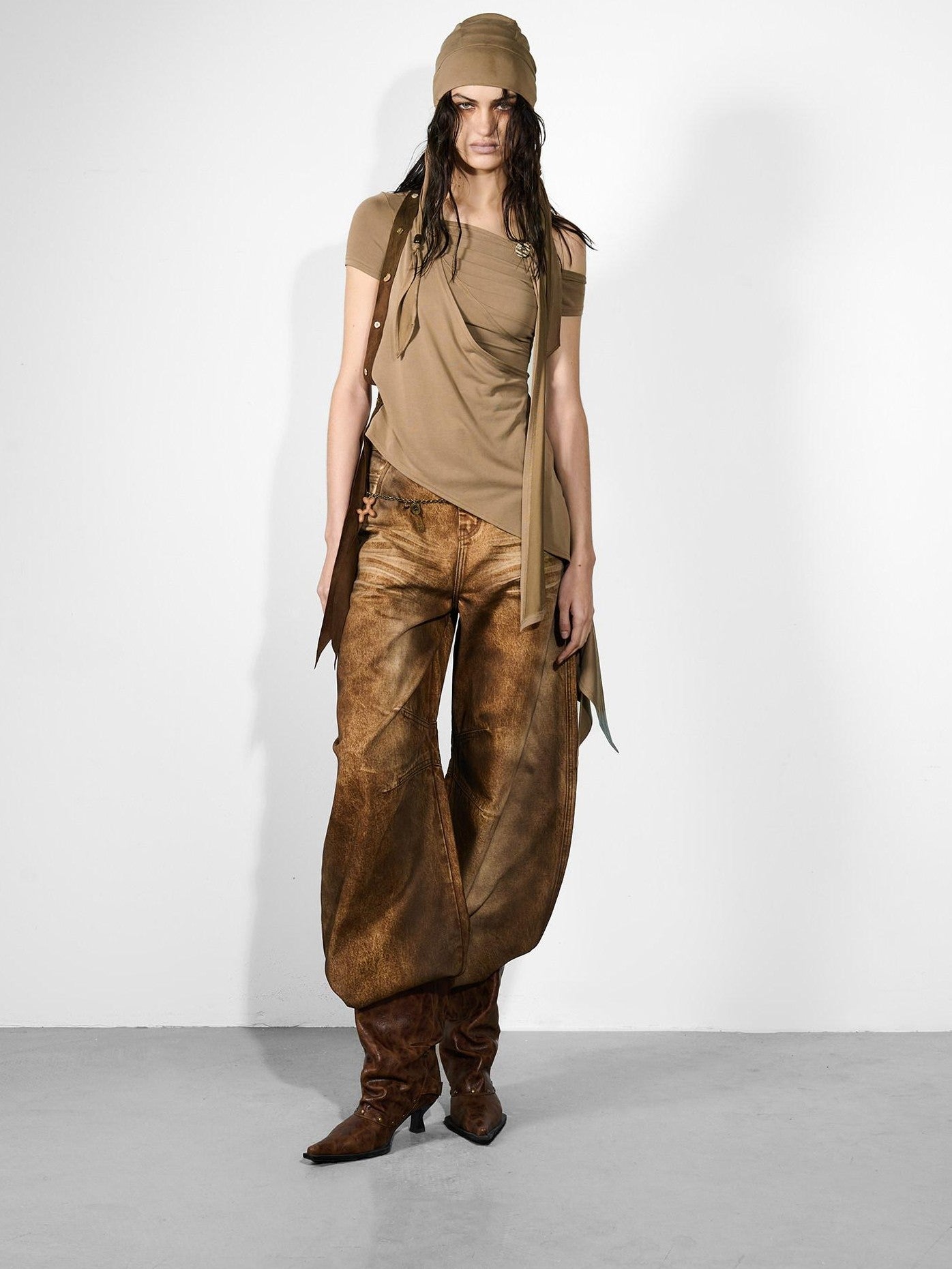 NORTH NODE Migration Badge Asymmetric Ruched Women&