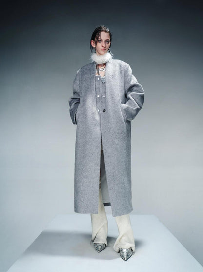 NORTH NODE Minimalist Single Breasted Mid Length Women&