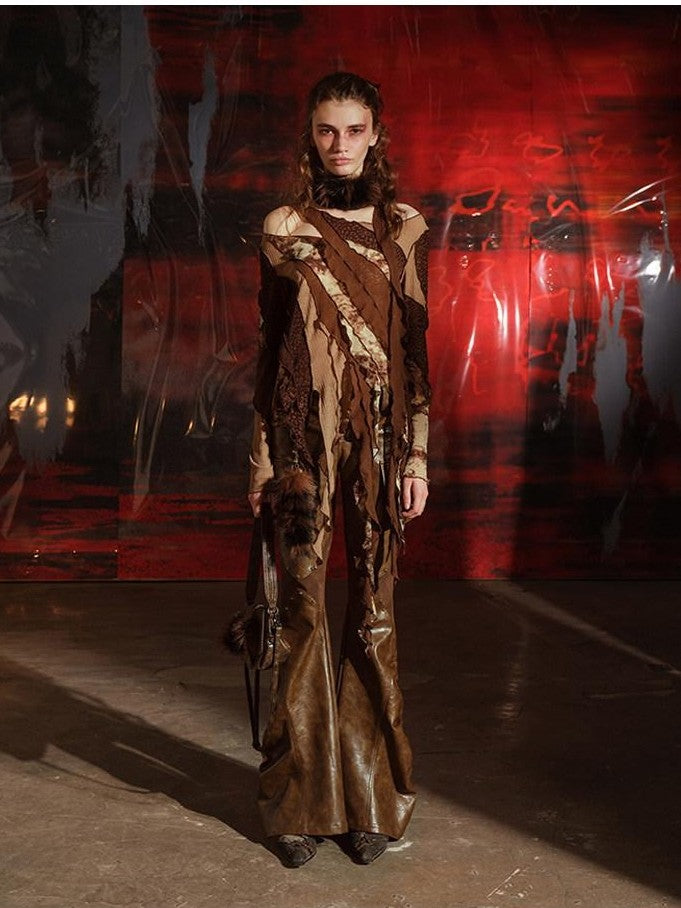 NORTH NODE Multi Fabric Patchwork Wasteland Women&