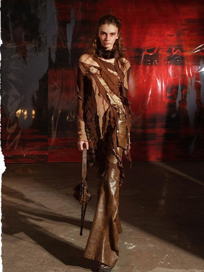 NORTH NODE Multi Fabric Patchwork Wasteland Women&