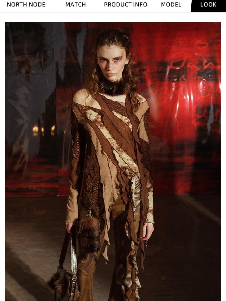 NORTH NODE Multi Fabric Patchwork Wasteland Women&