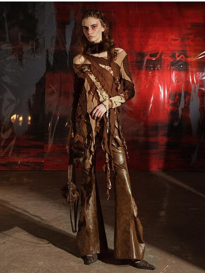 NORTH NODE Multi Fabric Patchwork Wasteland Women&