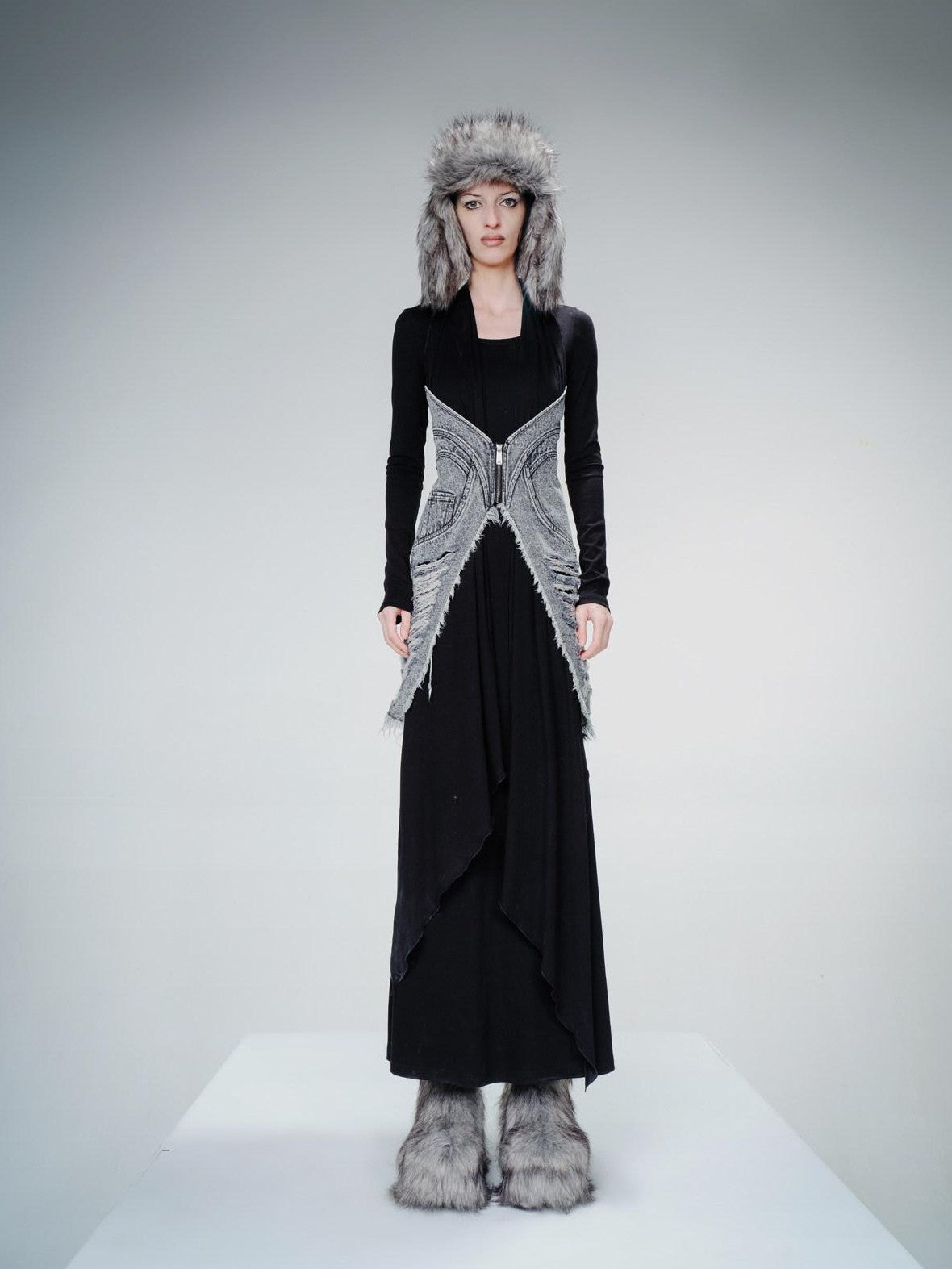 NORTH NODE Non Detachable Waist Belt Extra Long Scarf Women&