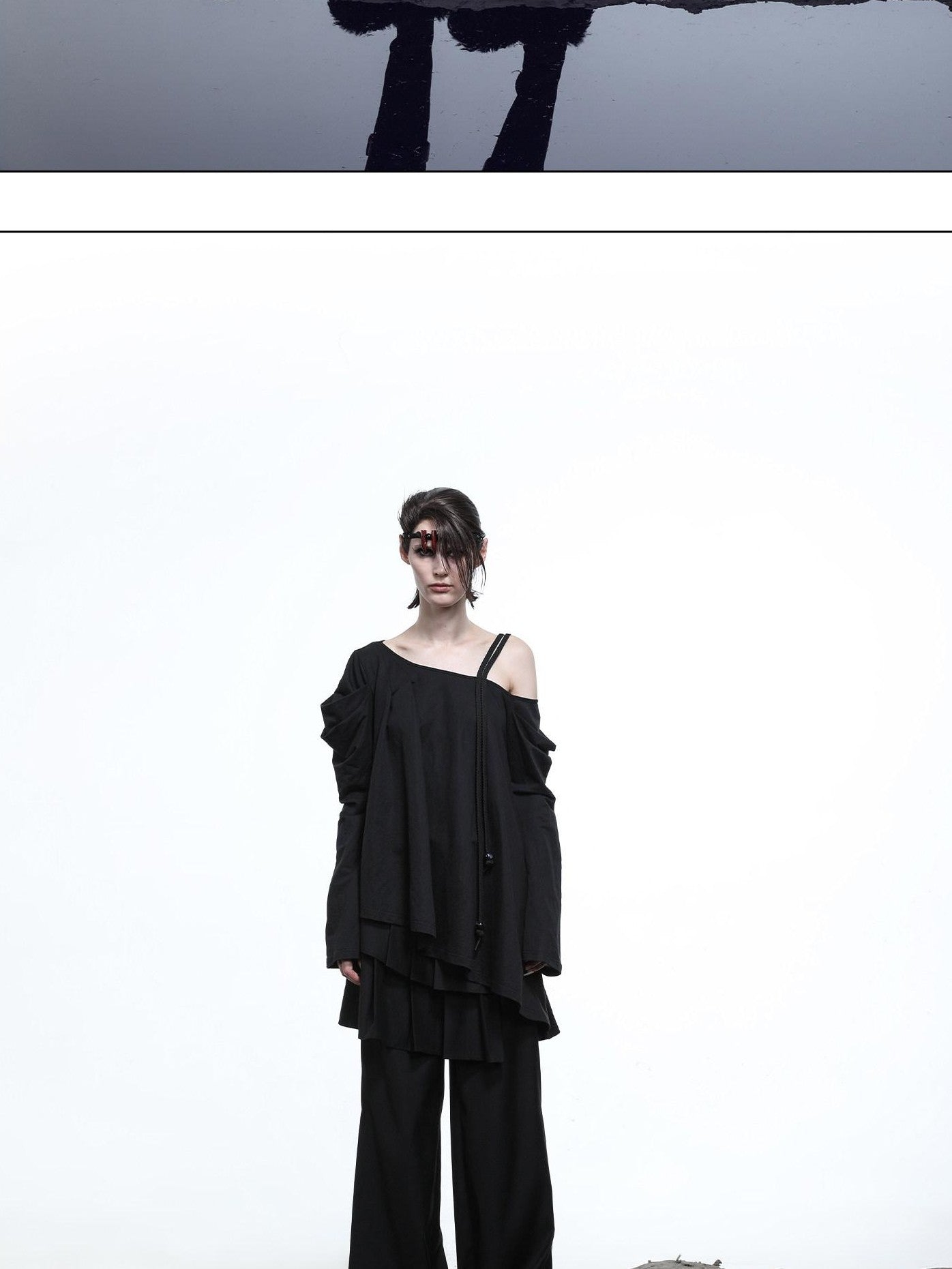 NORTH NODE Oversized Off Shoulder Loose Fit Women&