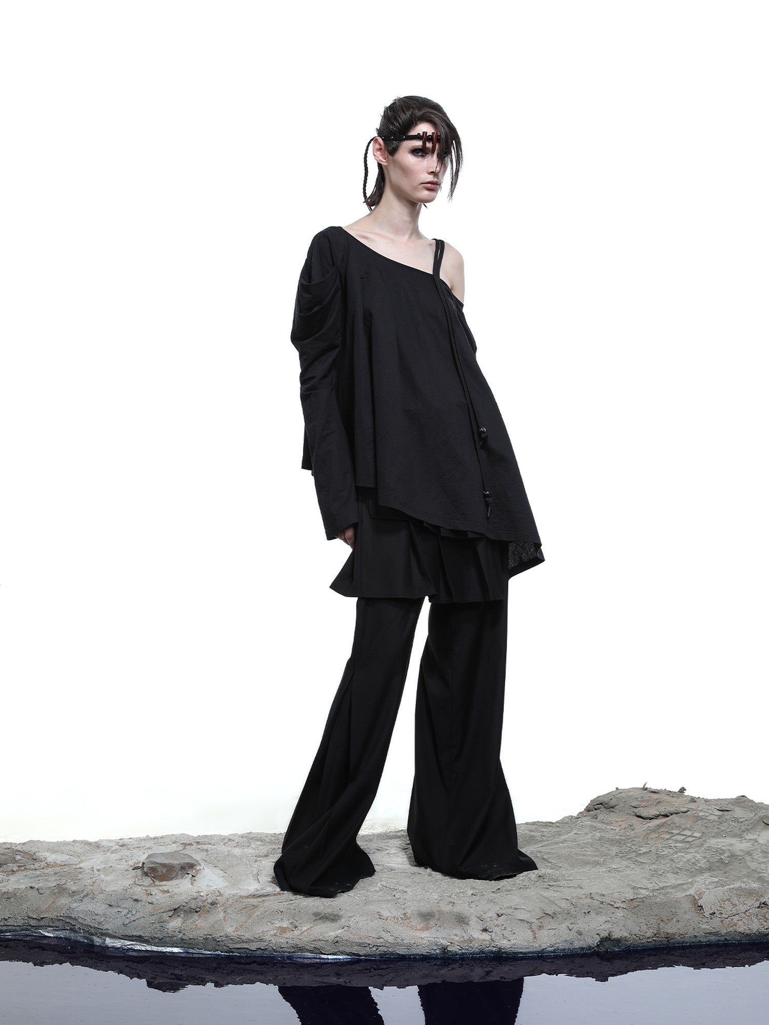 NORTH NODE Oversized Off Shoulder Loose Fit Women&