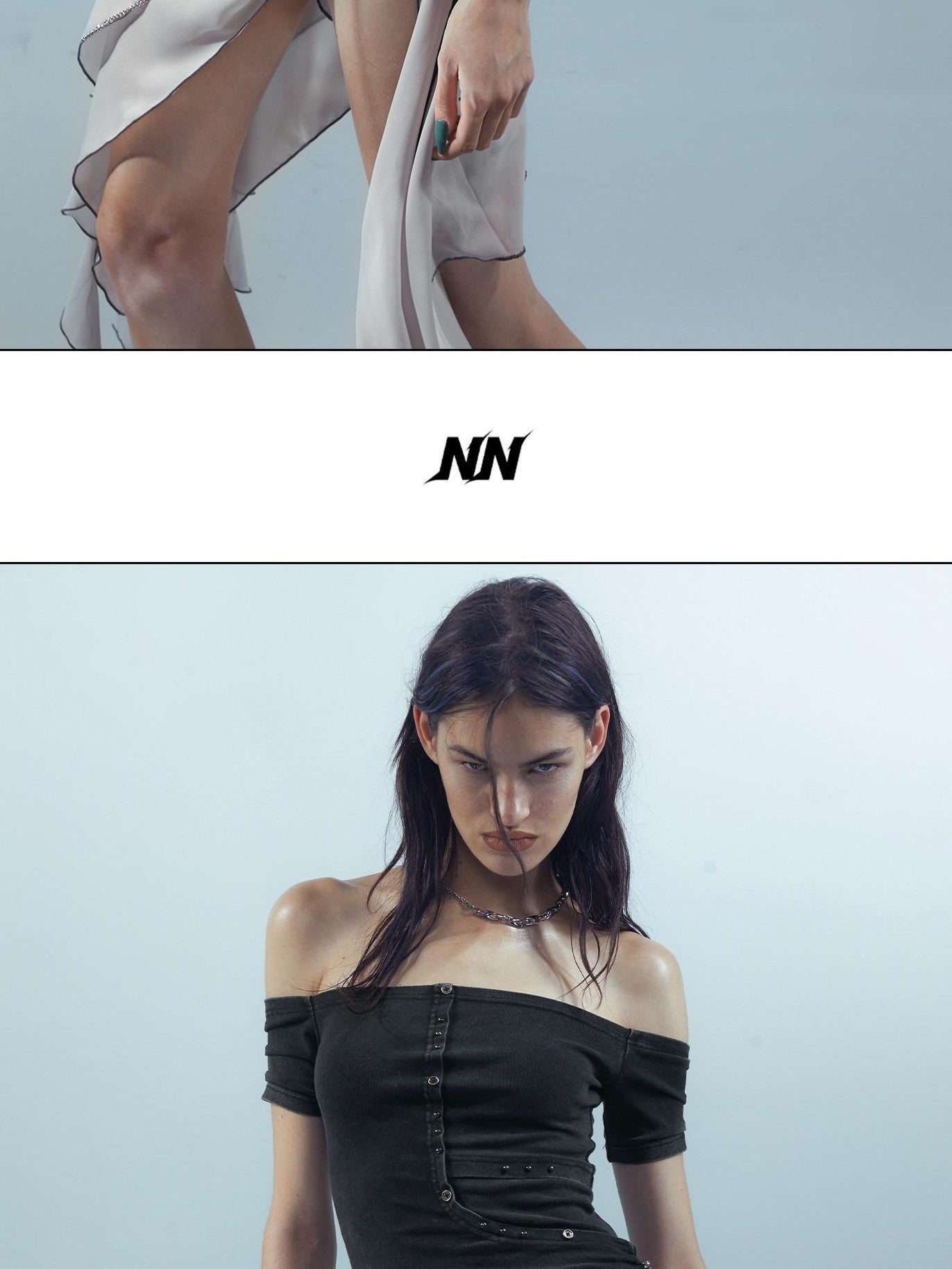 NORTH NODE Patchwork Chiffon Irregular Women&