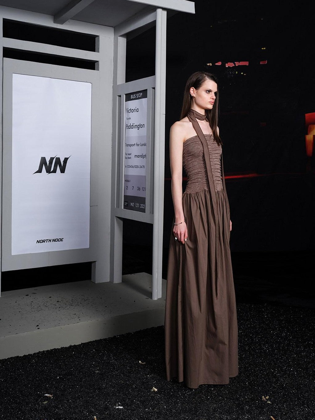 NORTH NODE Patchwork High Waist A Line Women&